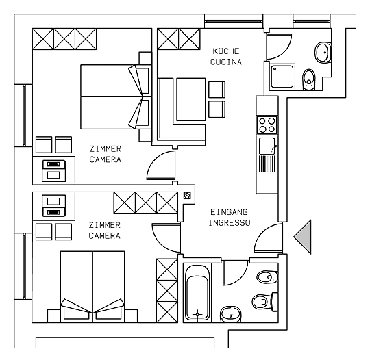 Casa oberhammer, vacanze a san candido, alta pusteria, alto adige ... Arredare casa 65 mq